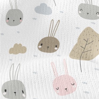 Cute Little Rabbit Stretch Jersey
