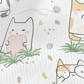 Smiling Happy Kitten Stretch Jersey