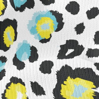 Abstract Contrasting Color Tex Stretch Jersey