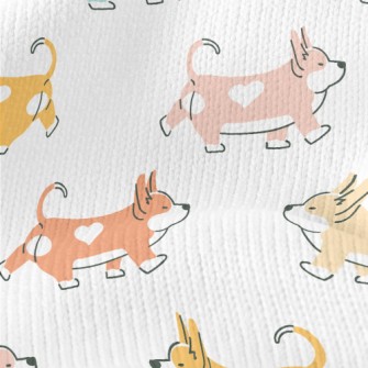 Corgi With Heart-shaped Mark Stretch Jersey