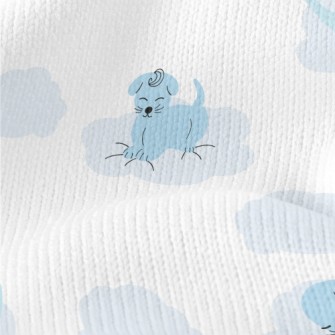 Sleeping Puppy With Crown Stretch Jersey