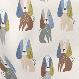 Long-faced Spotted Dog In A Da Lightweight Cotton Poplin