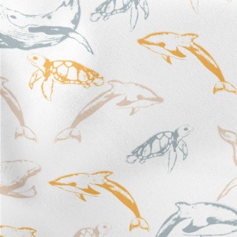 A Leisurely Ocean World Lightweight Cotton Poplin
