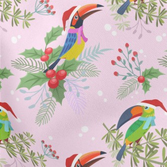 Big-billed Parrot Celebrating  Lightweight Cotton Poplin