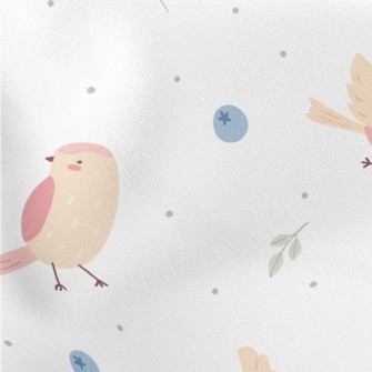 A Diligent Bird Looking For Fo Lightweight Cotton Poplin