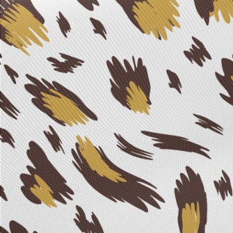 Brown Leopard Print With A Sen Midweight Cotton Poplin