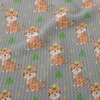 A Playful Tiger Celebrating Ch Birdseye Piqué