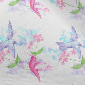 Hummingbird Collecting Nectar  Chiffon