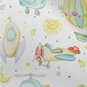 Cute Air Vehicles Chiffon