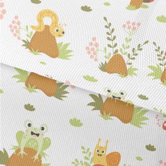 Cute Insect On Mushroom Waterproof Oxford