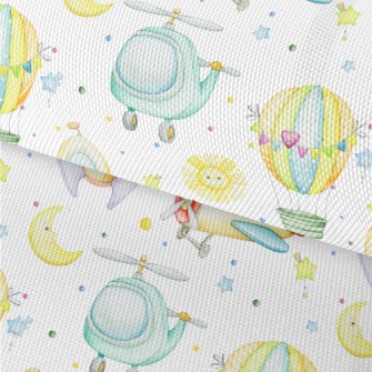Cute Air Vehicles Waterproof Oxford