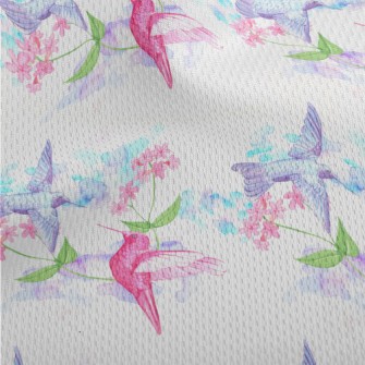 Hummingbird Collecting Nectar  Athletic Mesh Flat Back