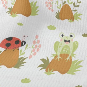 Cute Insect On Mushroom Terry