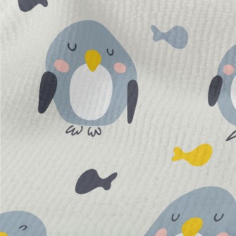 Cute Squinting Penguin And Fis Terry