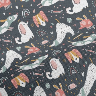 Heart-shaped And Lively Puppie Performance Linen