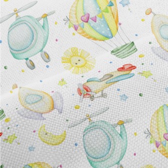 Cute Air Vehicles Performance Linen