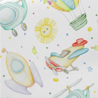 Cute Air Vehicles Twill