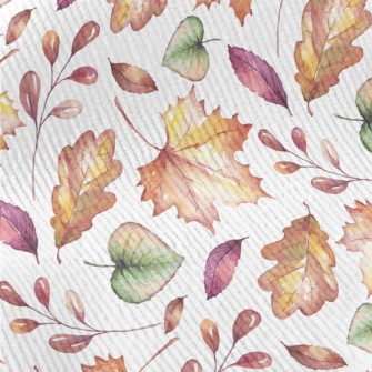Colorful Autumn Leaves Standard Corduroy