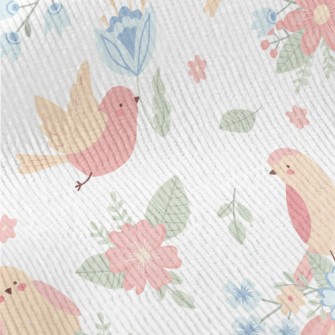 Birds Flying Among The Flowers Standard Corduroy