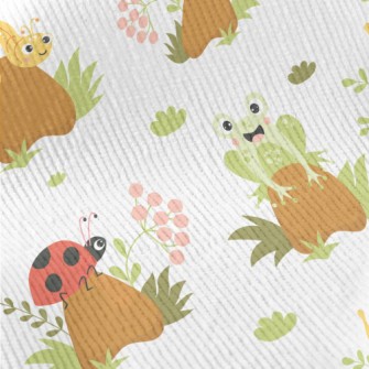 Cute Insect On Mushroom Standard Corduroy