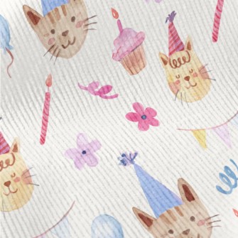 Cats Celebrating Birthday Toge Standard Corduroy