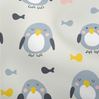 Cute Squinting Penguin And Fis Dobby