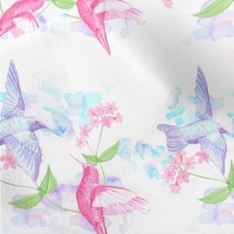 Hummingbird Collecting Nectar  Micro Fleece