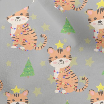 A Playful Tiger Celebrating Ch Micro Fleece