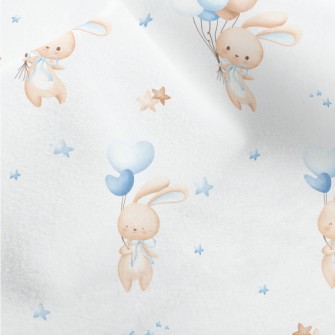 Rabbit Flying In The Sky With  Micro Fleece