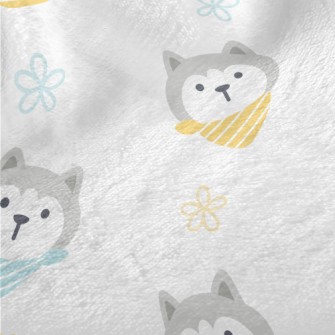 Husky Wearing A Scarf Minky
