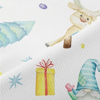 Dwarfs Hold Christmas Celebrat Piqué