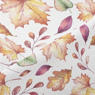 Colorful Autumn Leaves Piqué