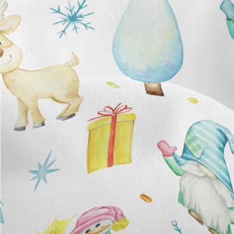 Dwarfs Hold Christmas Celebrat Lightweight Performance Linen