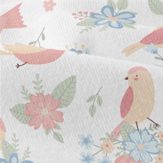 Birds Flying Among The Flowers Modern Jersey
