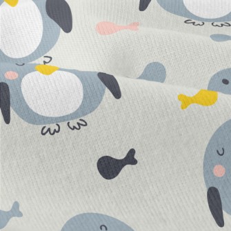 Cute Squinting Penguin And Fis Modern Jersey