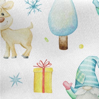 Dwarfs Hold Christmas Celebrat Jersey Backed Fleece