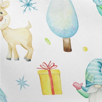 Dwarfs Hold Christmas Celebrat Pongee