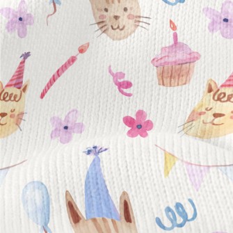 Cats Celebrating Birthday Toge Stretch Jersey