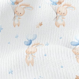 Rabbit Flying In The Sky With  Stretch Jersey