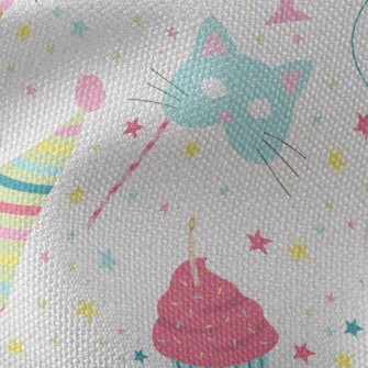 Birthday Animal Party Waterproof Canvas