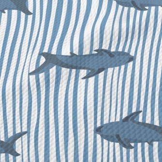 Straight Striped Shark Birdseye Piqué