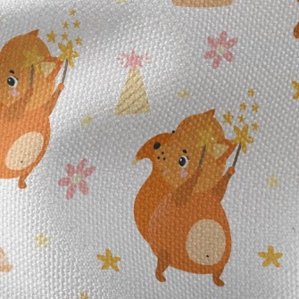 Cute Squirrel Raccoon Waterproof Canvas