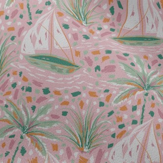 Crayon Doodle Sailboat Chiffon