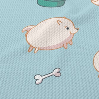 Chubby Little Pomeranian Birdseye Piqué