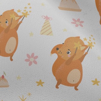 Cute Squirrel Raccoon Chiffon