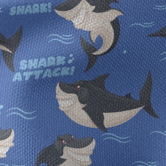 Fierce Evil Shark Waterproof Canvas