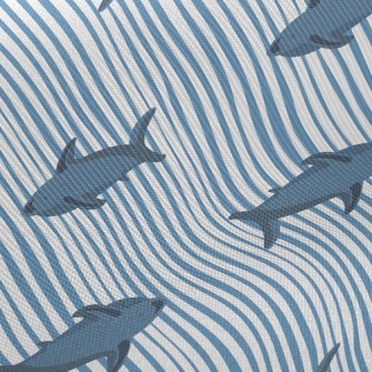 Straight Striped Shark Twill