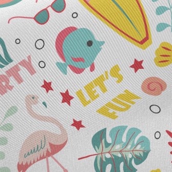 Happy Summer Vacation Time Twill