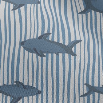 Straight Striped Shark Chiffon