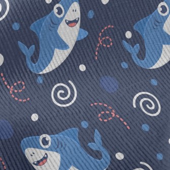 Q Version Of Cute Shark Standard Corduroy